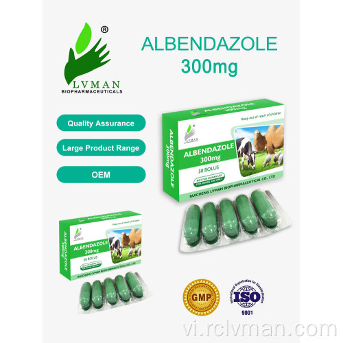 Máy tính bảng Albendazol 1g cho liệu pháp động vật